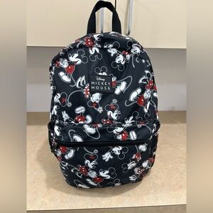 Disney Mickey Mouse Black and Red Patterned Backpack